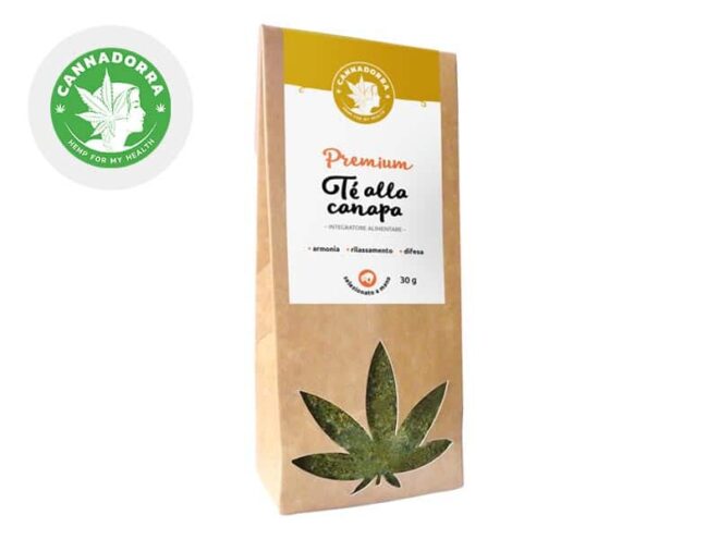 Tè alla canapa CBD Premium - Cannadorra