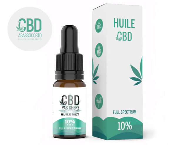 Olio CBD 10% bio (10ml) - Cbdabassocosto