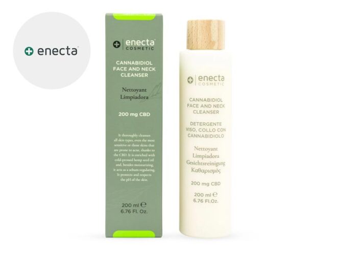 Detergente viso e collo con CBD Enecta