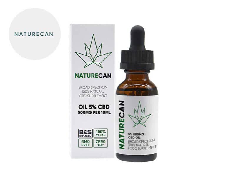 Olio MCT CBD 5% bio (10ml) - Naturecan