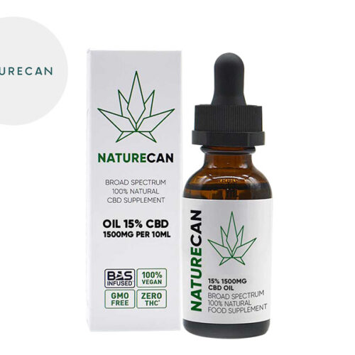 Olio MCT CBD 15% bio (10ml) - Naturecan