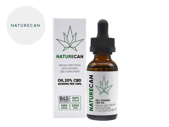 Olio MCT CBD 20% bio (10ml) - Naturecan