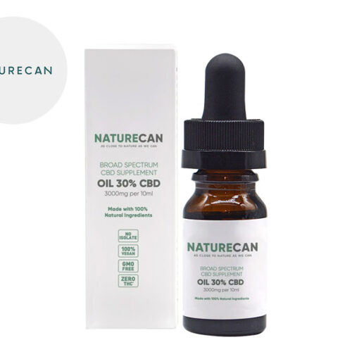 Olio MCT CBD 30% bio (10ml) - Naturecan