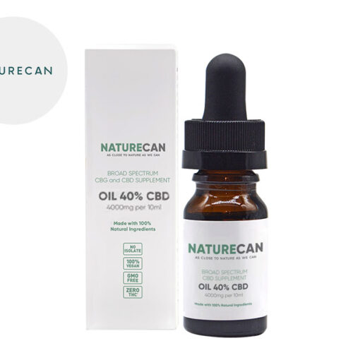 Olio MCT CBD 40% bio (10ml) - Naturecan