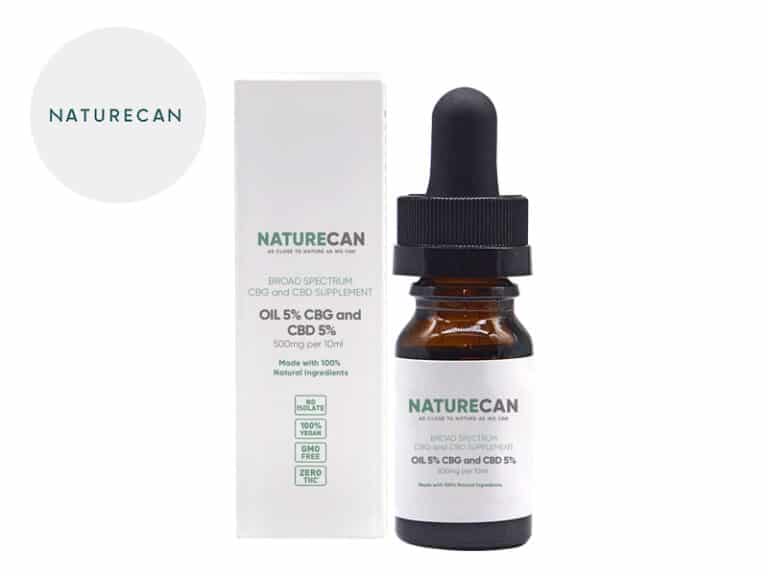 Olio CBD CBG 5% bio (10ml) - Naturecan