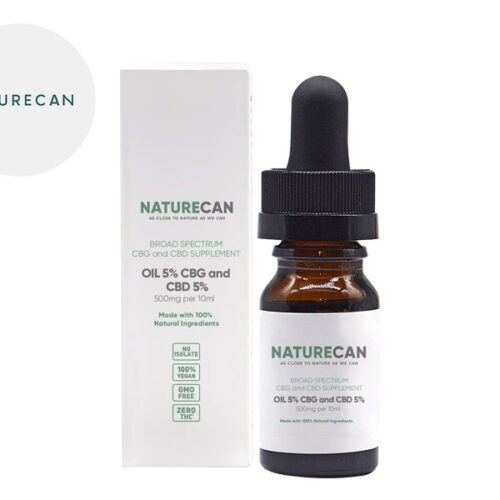 Olio CBD CBG 5% bio (10ml) - Naturecan