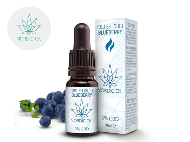 E-liquid Mirtillo CBD (300mg) - Nordic Oil