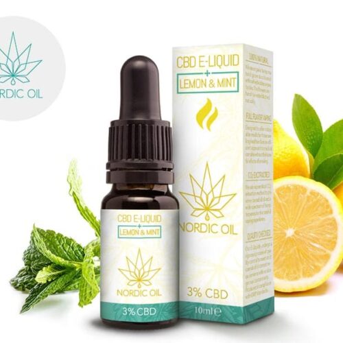 E-liquid Limone e Menta CBD (300mg) - Nordic Oil
