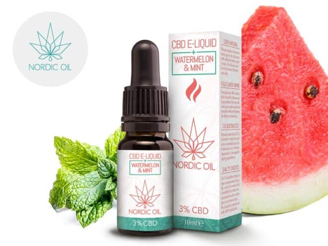 E-liquid Anguria e Menta CBD (300mg) - Nordic Oil
