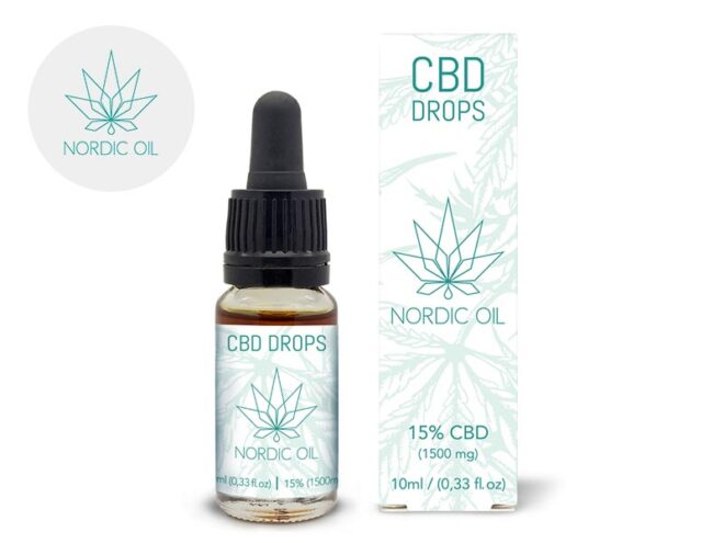 Olio CBD 15% bio (10ml) - Nordic Oil