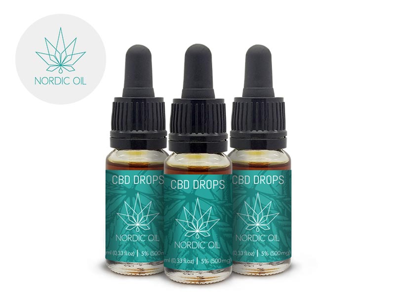 Pack 2+1 Olio CBD 5% bio (30ml) - Nordic Oil