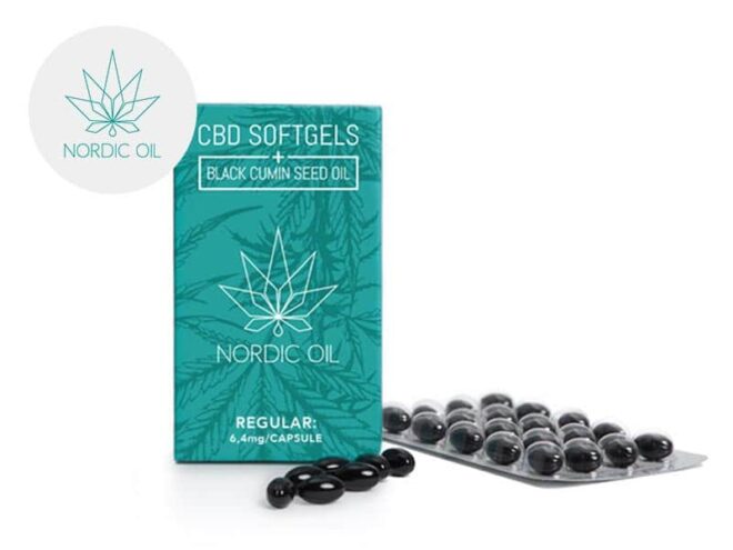 Capsule CBD 384mg - Nordic Oil