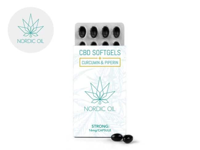 Capsule CBD 960mg Curcumina - Nordic Oil