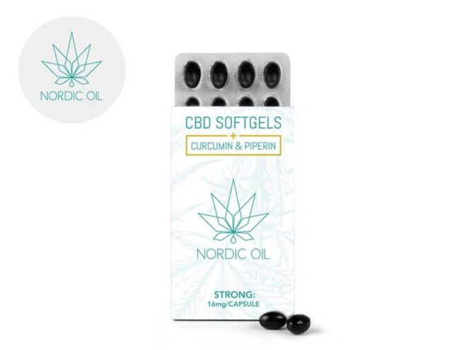 Capsule CBD 960mg Curcumina - Nordic Oil