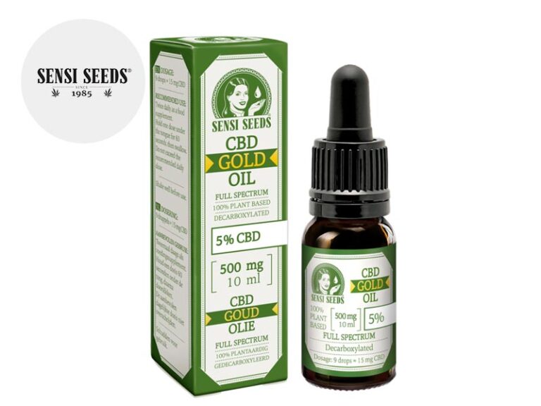 Olio CBD 5% bio (Gold) (10ml) - Sensi Seeds